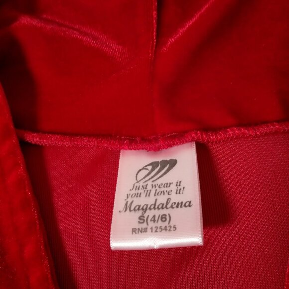 Vintage Y2K Magdalena Velour Duster Shirt S Red Whimsigoth Renaissance Vampire - Picture 3 of 16